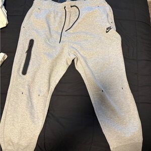 Nike Light Gray Joggers with Black Details